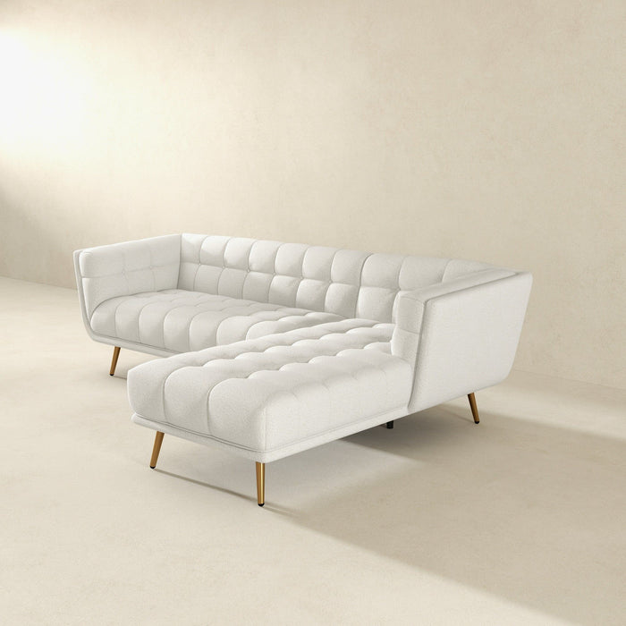 Addison - L Shape Sectional Sofa Tufted