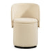 Barrel Chair, Built In Storage, 360° Swivel - Beige Home Essentials