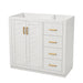 Retro Style Bathroom Vanity, 3 Drawers & Soft Closing Doors Hearth and Haven