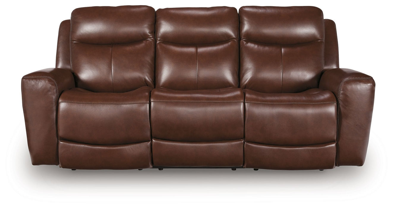 Bexhurst - 2 Pc. - Power Reclining Sofa And Loveseat - Mahogany Signature Design by Ashley®