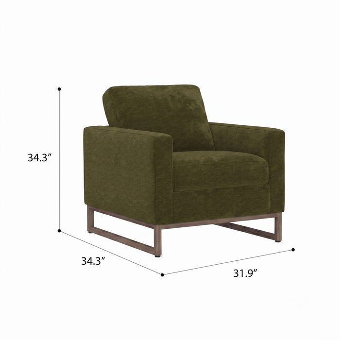 Accent Chair With Track Arm Design Emerald Home