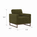 Accent Chair With Track Arm Design Emerald Home