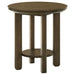 Crispin - Round Table With Lower Shelf Furniture Max