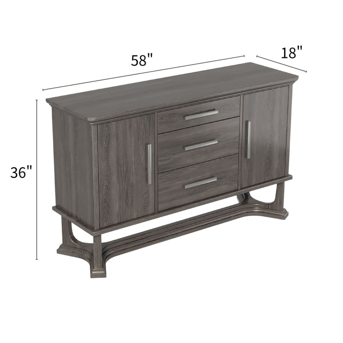 Arcus - Server - Charcoal Gray Home Essentials