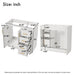 Retro Style Bathroom Vanity, 3 Drawers & Soft Closing Doors Hearth and Haven
