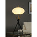 Clarendon - Orb Shade Tripod Table Lamp Desk & Bedside Lamp - Black Furniture Max