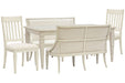 Newport - 5 Piece Extendable Rectangular Dining Table Set Magnussen Furniture