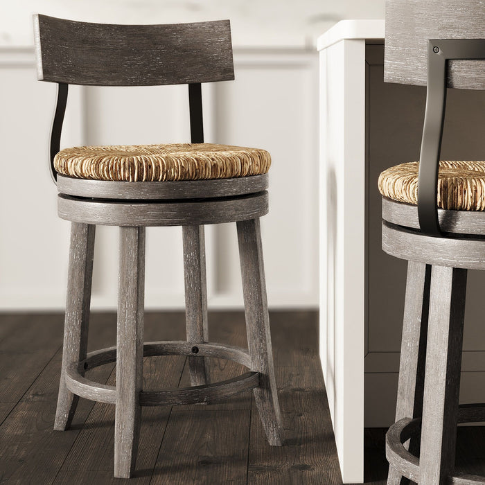Stool With Natural Seagrass Seat Home Essentials