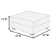 Soft Upholstered Ottoman - Black Home Essentials