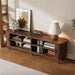 70" TV Stand, Media Center With Ample Storage - Dark Brown Hearth and Haven