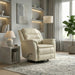 Swivel Recliner With Manual Adjustable Footrest Home Essentials