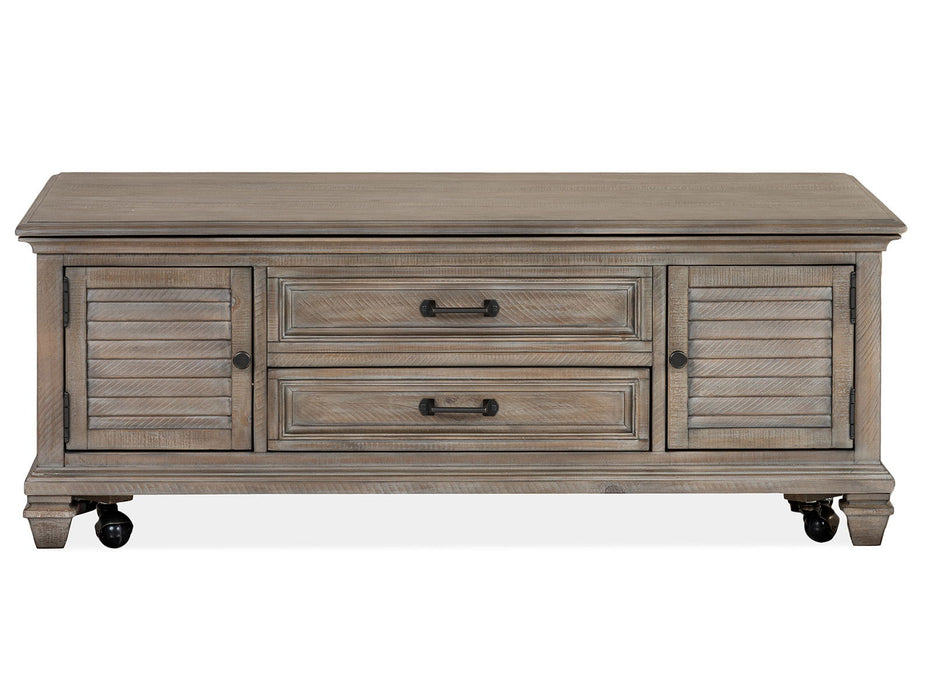 Lancaster - Lift Top Storage Cocktail Table (With Casters) - Dove Tail Gray Magnussen Furniture