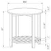 Altos - 1 Shelf Round Table Furniture Max