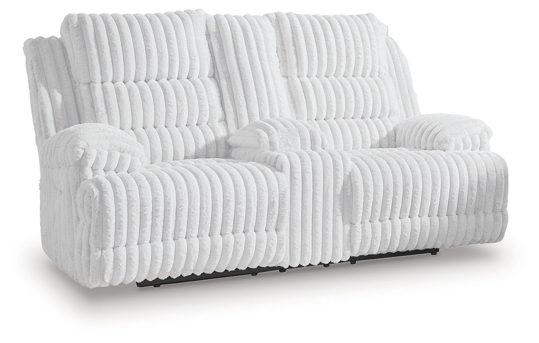 Rhines Falls - 2 Pc. - Power Reclining Sofa And Loveseat - Alloy Signature Design by Ashley®