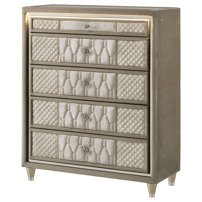 Mika - 5 Drawer LED Chest Furniture Max