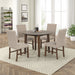 Hargrove - 5 Piece Set (42" Round Dining Table & 4 Chairs) - Brown / Beige New Classic