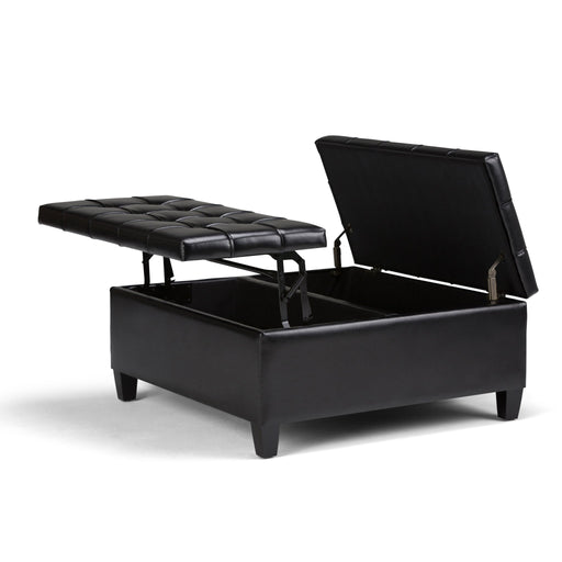 Harrison - Large Coffee Table Storage Ottoman Simpli-Home