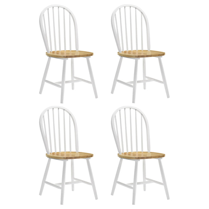Spindle - Back Side Chairs (Set of 4) - Natural Furniture Max