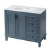 Bathroom Vanity With Sink And Storage, 2 Drawers, 1 Deep Drawer, Adjustable Shelf - Blue Hearth and Haven