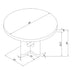 Darnell - Dining Table With Pedestal Base, Round Shape - Natural Global Furniture USA