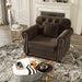 Sofa With Nailhead Trim And Rolled Armrests Home Essentials