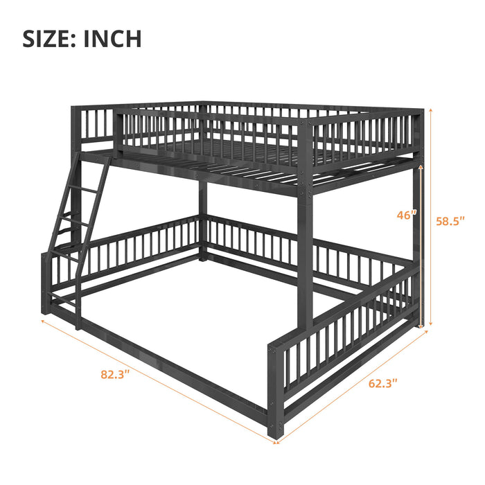 Bunk Bed With Ladder And Safety Guardrails Dreamland
