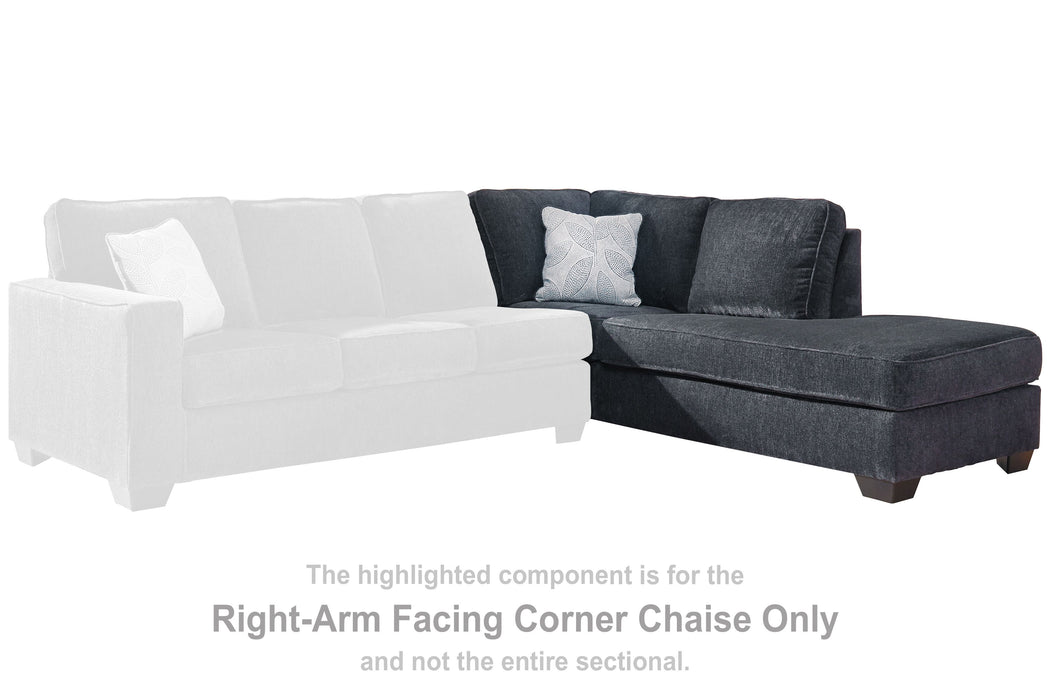 Altari - Raf Corner Chaise - Slate Signature Design by Ashley®