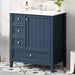 Modern Bathroom Vanity With Sink, 1 Cabinet & 3 Drawers Hearth and Haven