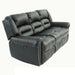 Plush Relax 1 Piece Power Reclining Sofa With Padded Armrests, 3 Seat Living Room Furniture - Black Home Essentials