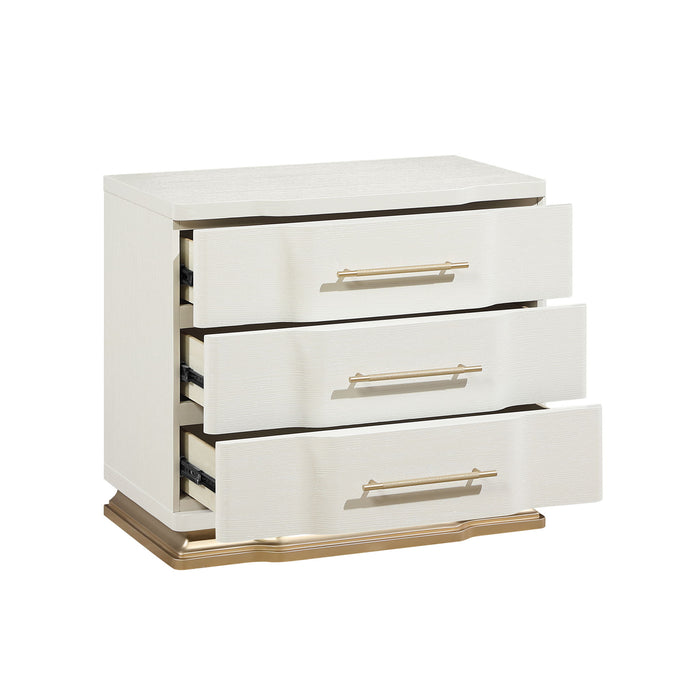 Lexington - 3 Drawer Nightstand - Beige Matrix Furniture Group