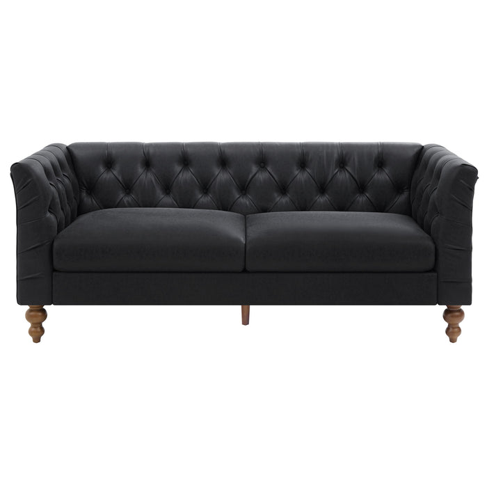 Chesterfield Sofa With Flared Arms For Living Room Noble House