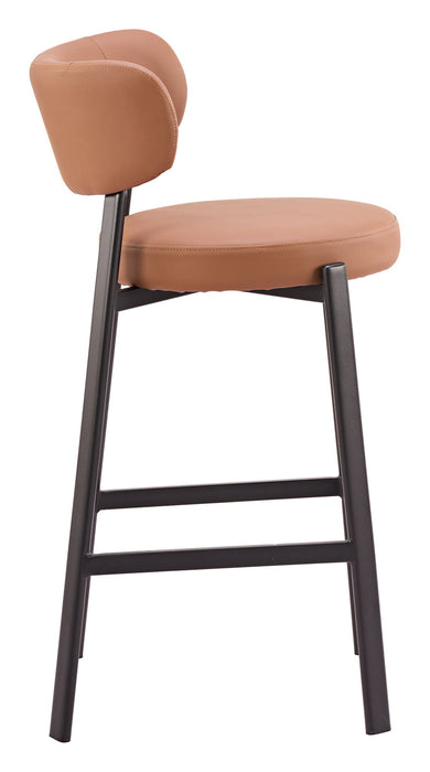 Prairie - Barstool (Set of 2) - Brown Zuo Modern