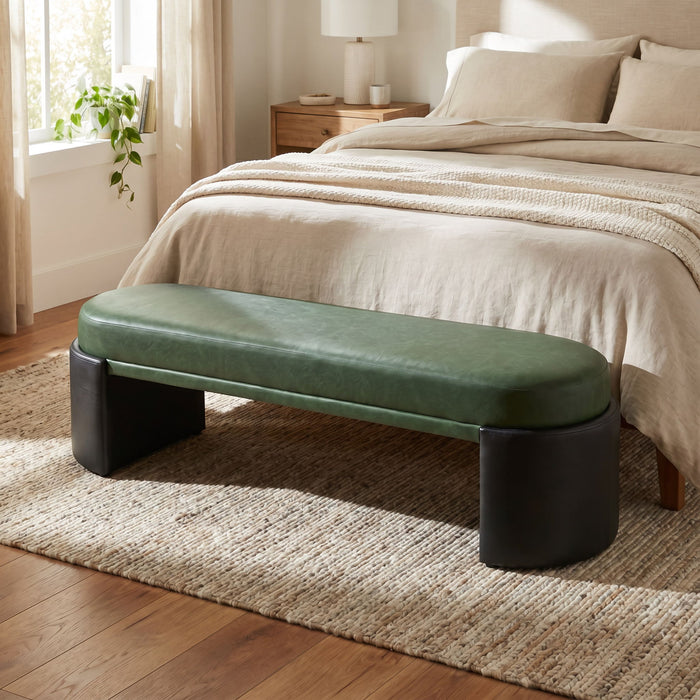 Upholstered Indoor Dining Bench Noble House