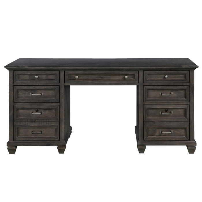 Sutton Place - Executive Desk - Weathered Charcoal Magnussen Furniture