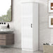 Storage Cabinet With 1 Door And Adjustable Shelf, Rectangle Shape - White Hearth and Haven