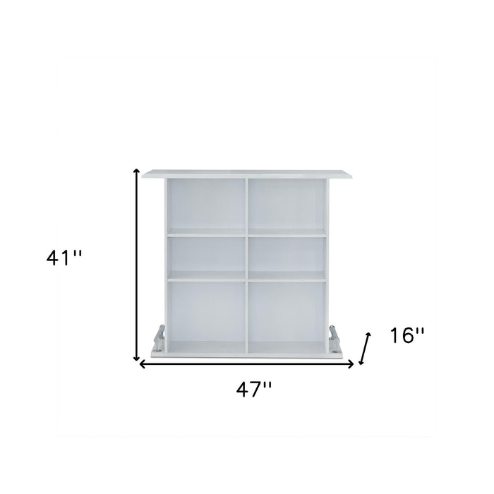 Rectangular Manufactured Wood Bar Table - White