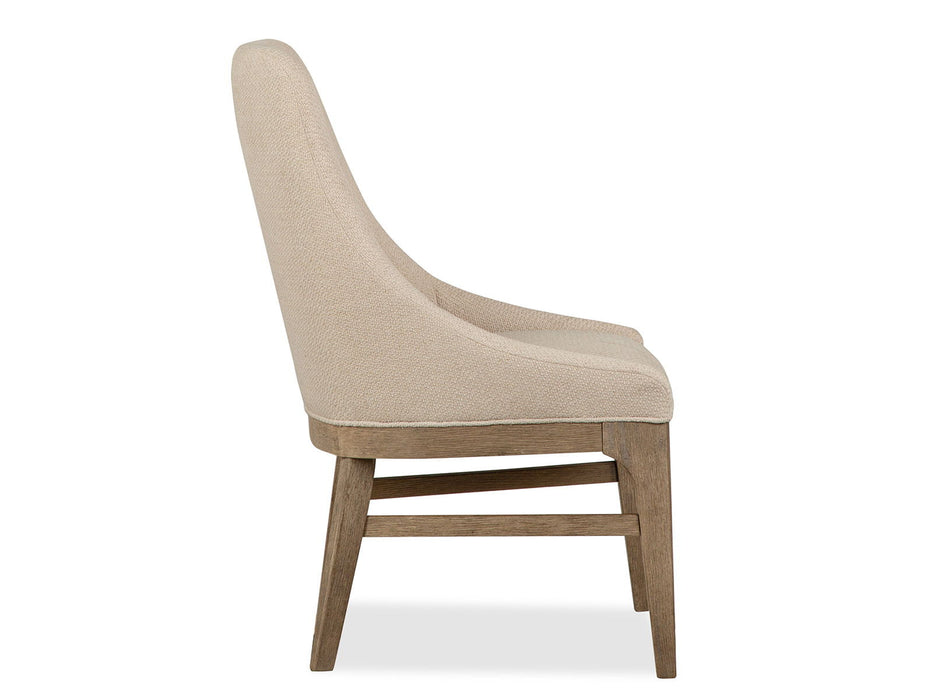 Tristan - Upholstered Arm Chair (Set of 2) - Swiss Coffee Magnussen Furniture