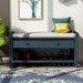 Multipurpose Entryway Shoe Rack With Cushioned Seat And Drawers Hearth and Haven