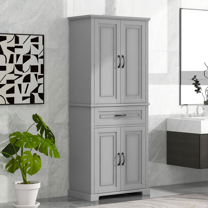 Bathroom Storage Cabinet With Doors And Drawer, Adjustable Shelf Hearth and Haven