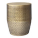 Johnsen - Cross Hatch Pattern Accent Table - Antique Gold Simpli-Home