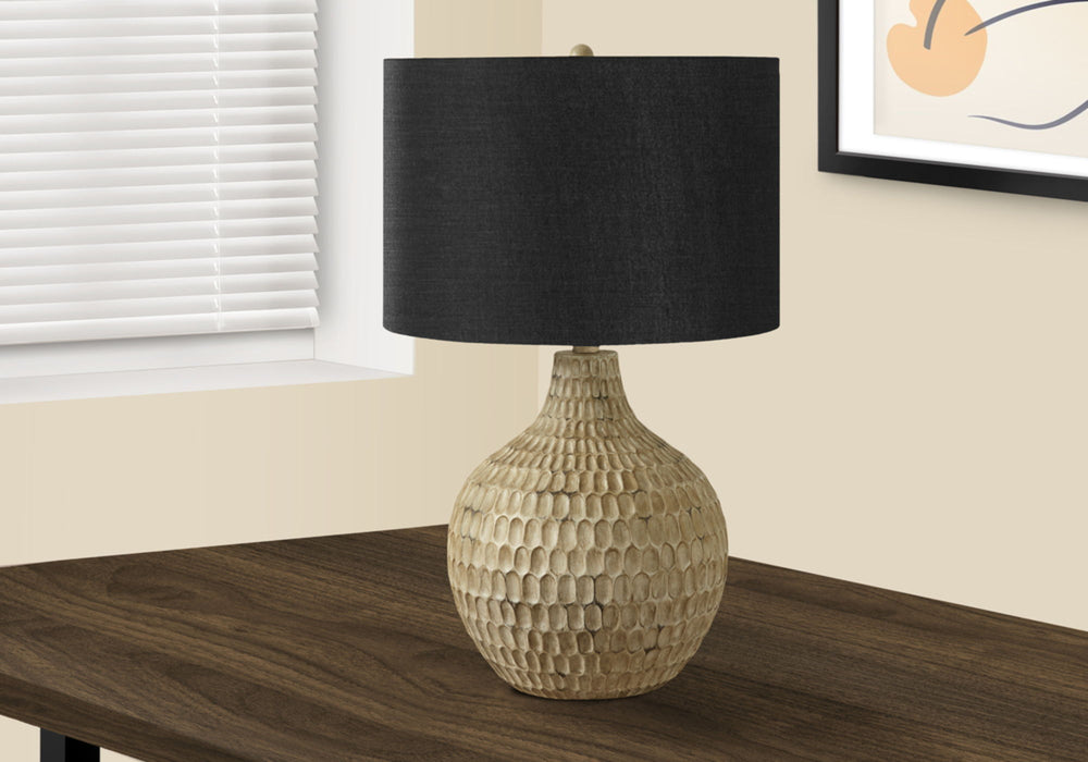 Lighting, Table Lamp, Resin, Contemporary - Brown