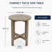 Round Outdoor Side Table Home Essentials