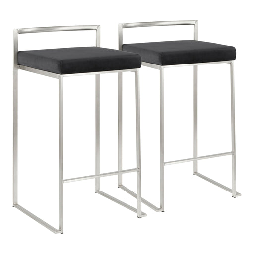 Fuji - Contemporary Elegant Stackable Counter Stool Set Lumi Source
