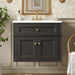 Wall Mounted Bathroom Vanity With Tip Out Drawer And Open Back Design Hearth and Haven