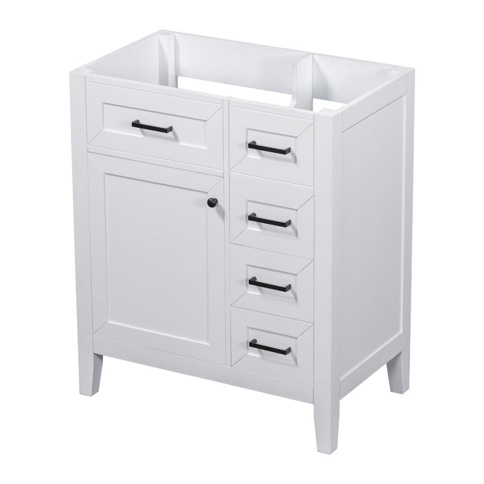 Modern Bathroom Vanity Base Only With Drawers, Freestanding Design Hearth and Haven