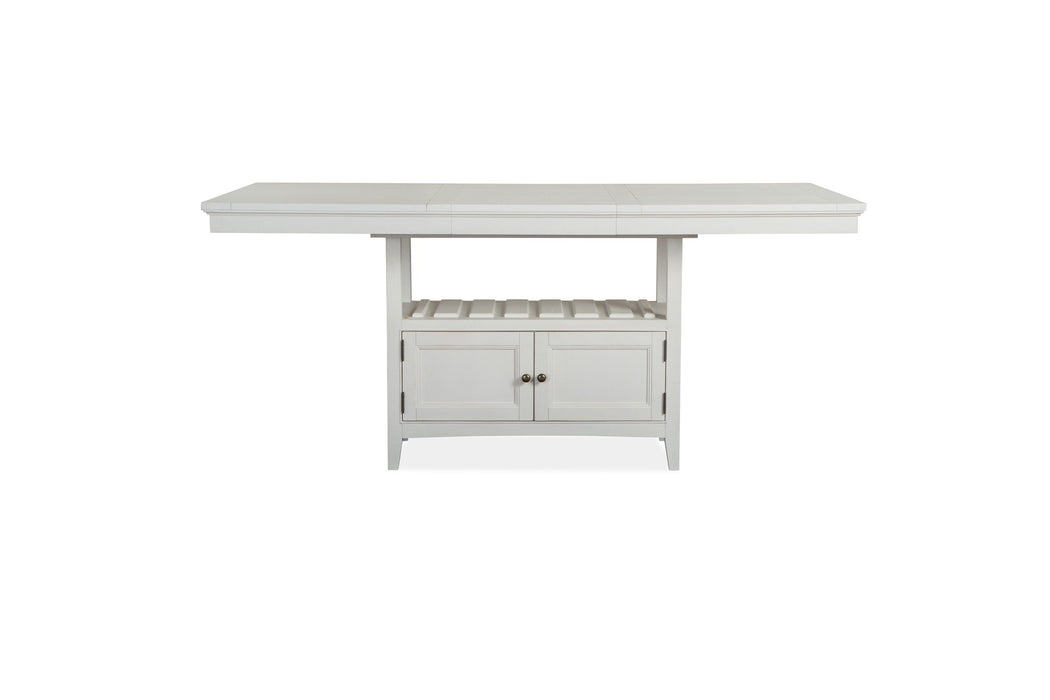 Heron Cove - Counter Table - Chalk White Magnussen Furniture