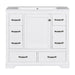 Modern Bathroom Vanity With Sink, 6 Drawers, Adjustable Shelf Hearth and Haven