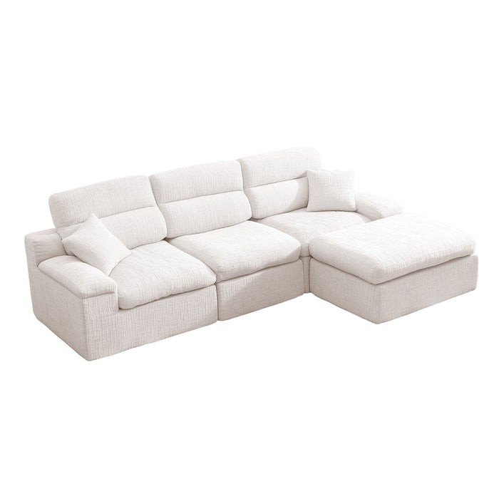 Corner Chaise Sofa With High Backrest Home Essentials