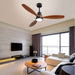 Ceiling Fan With Reversible DC Motor, LED Light, Solid Blades, Remote Control Daily Nest