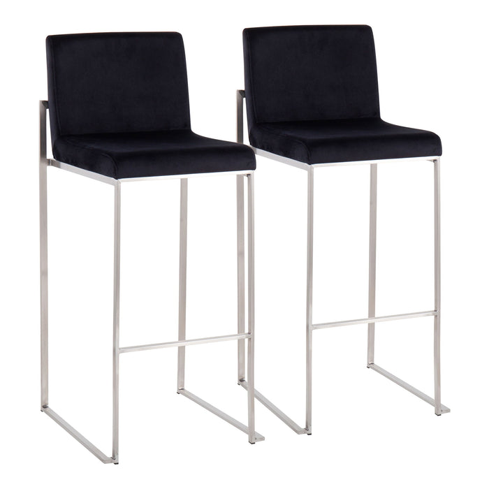 Fuji - Contemporary And Modern Elegance High Back Barstool Lumi Source